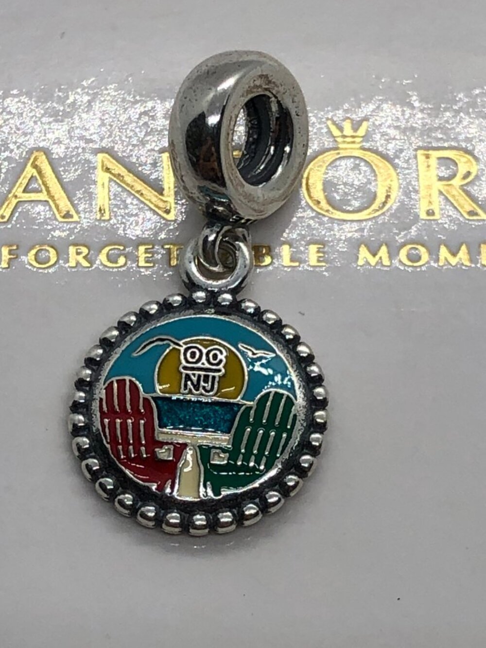 ✨🔥Pandora Ocean City NJ Beach Sunset State Of New Jersey Exclusive Charm